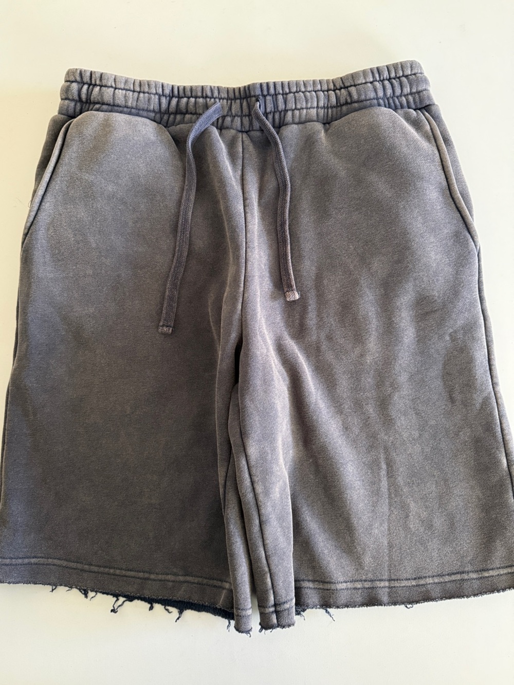 PacSun Men's Gray Drawstring Fleece Shorts Size M